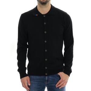 CARDIGAN CON COLLETTO KOON NERO